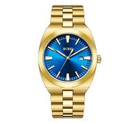 BUREI Orologio da Uomo in Acciaio Inossidabile Orologio Classico al Quarzo per Uomo Orologio Analogico da Polso con Data