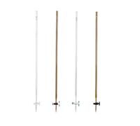 Buretta in vetro, Micro buretta Vetro borosilicato 10-100 ml PTFE trasparente e ambrato(Brown PTFE 50ml)