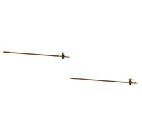 Burette in vetro, Set di bicchieri for buretta for acido Multicolor 10ml 25ml 50ml 2 Pz(Brown,50ml)