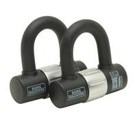 Burg-Wachter 100D Duo Sold Secure - Serratura a U con chiave dorata simile, confezione da 2, colore: Nero