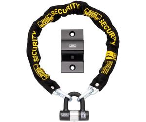 Burg Wachter 1M Sold Secure Lock e kit di ancoraggio a terra, lucchetto per bicicletta, nero
