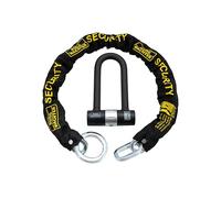 Burg Wachter 200D 16 mm lucchetto a D resistente e catena da 1 m - Venduto Secure Diamond & Gold Rated Bike Bike Scooter Lucchetto di sicurezza