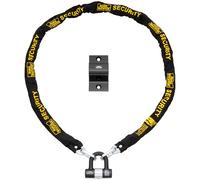 Burg-Wachter Catena da bicicletta in oro sicura, 2 m, kit di ancoraggio per serratura e terra, colore: nero