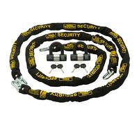 Burg-Wachter - Confezione da 2 catene con diamante e oro, 10 mm, confezione doppia, colore: nero