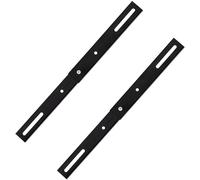 Burg-Wachter - Kit di staffe di montaggio regolabili per cancello e ringhiera, colore: nero