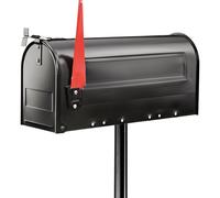 BURG-WÄCHTER Supporto per cassetta postale, Supporto per cassette della posta, US Mailbox, Da fissare nel calcestruzzo, Materiale di fissaggio incl., 893 S, 150 cm, Nero