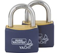 Burg Wächter 2er Set Duo 460 Ni 40 SB Lucchetto Stesse chiavi Ottone Serratura