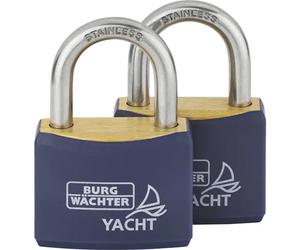 Burg Wächter 2er Set Duo 460 Ni 40 SB Lucchetto Stesse chiavi Ottone Serratura