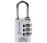 Burg Wächter 3641 Lucchetto 30.20 mm Argento alluminio cromato Serratura a com