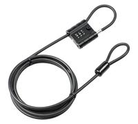 Burg Wächter 39610 Snap+Lock 725 300 Lucchetto a cavo Nero Lucchetto a codice