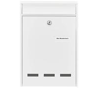 Burg Wächter 61010 POCKET 5871 W Cassetta della posta Acciaio Bianco Serratura
