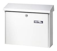 Burg-Wächter JOURNAL 5867 W Burg Waechter 61150 5867W-Cassetta delle Lettere in lamiera, Colore, Acciaio Bianco, 320 x 377 x 115 mm