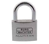 Burg-Wächter 770 50 SB-Lucchetto in Alluminio, 8 mm, 2 Chiavi, Argento, 50 mm