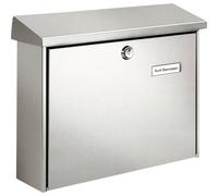 Cassetta della posta burg wchter 8140 amrum 3867 ni acciaio inox argento