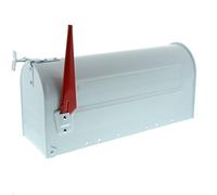 BURG-WÄCHTER Cassetta postale americana, Cassetta postale da esterno, Cassetta postale vintage, Senza targhetta, Acciaio, US-Box 891 W, Bianco (tipo RAL 9016)