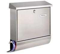 Burg wachter 8150 amrum-set 38670 ni cassetta della posta acciaio inox argento