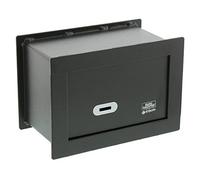 BURG-WÄCHTER Cassaforte da muro con chiavi, Cassaforte nascosta, Cassaforte occultata, Cassaforte resistente, Point-Safe, 3,5 l, 6,6 kg, PW 1 S, Nero