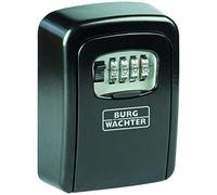 BURG-WÄCHTER Cassaforte per chiavi con codice a 4 cifre, Per interni ed esterni, Sicura, Grande, Montaggio a muro, Key Safe 40 SB, Nero