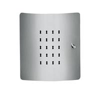Burg-Wächter Cassetta portachiavi con 10 ganci e chiusura magnetica, Armadietto per chiavi Slot 6220/10 Ni, Acciaio inox/lamiera d’acciaio, Argento/nero