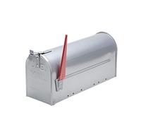 BURG-WÄCHTER Cassetta postale americana, Cassetta postale giardino, U.S. Mailbox con bandierina orientabile, Senza targhetta nome, Alluminio, US-Box 892 ALU