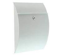 Burg-Wächter Capri 813 W Casella di Posta in Lamiera di Acciaio, Bianco, (B x H x T) 215 x 304 x 80 mm