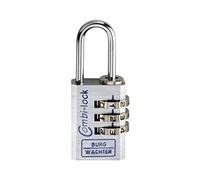 Burg-Wächter 30 Chromo Burg-Lucchetto Combi Lock 90 CR, 30 mm SB, Argento