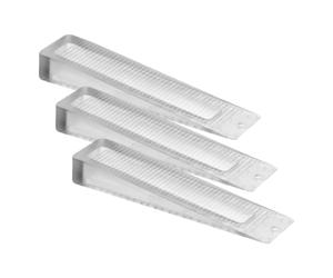 Burg Wächter Cuneo per porta, fermaporta in plastica antiscivolo per pavimento, TKL 2010, trasparente opaco, 100 mm, TKL 2010 T (Confezione da 3)