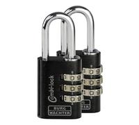 BURG-WÄCHTER Duo 88 30 SB - Lucchetto a combinazione con 5 mm di spessore e lucchetto in alluminio leggero