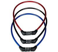 BURG-WÄCHTER Fahrradschloss mit Zahlencode, für Kinder, Diebstahlsicherung, Seilschloss Kabelschloss Stahlseilschloss, 60 cm lang, Code 2440, farbig sortiert (zufällige Farbwahl)