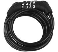 Burg Wächter Lucchetto con cavo a spirale 2620 1230 C 120 - Lucchetto a codice 120 cm Ø 8 mm Nero