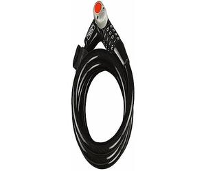 Burg-Wächter Lucchetto per bicicletta con lucchetto a combinazione illuminato, lucchetto a spirale 230 180 L con staffa, dispositivo antifurto, lungo 180 cm, Ø 12 mm, ordinati per colore