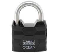 BURG-WÄCHTER Ocean 490 Ni 60 SB - Lucchetto con 2 chiavi, spessore 9,5 mm, resis