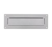 Burg-Wächter Porta 796 Si Feritoia Bucalettere con Targhetta, Argento