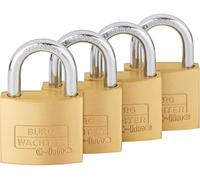 BURG-WÄCHTER - Set di lucchetti 4 pezzi ad apertura con chiave unica 30