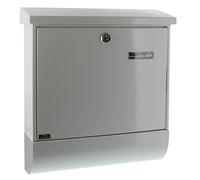 Burg-Wächter Set Vario 86720 W Cassetta Postale con Scomparto per Giornali Integrato, Bianco