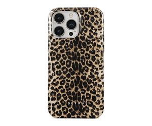 BURGA Protettiva BRGTOUGHCASE14PPY Cover per Apple iPhone 14 Pro, Léopard