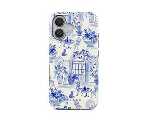 BURGA Protettiva BRGTOUGHCASEMIP16SO Cover per Apple iPhone 16, Blu