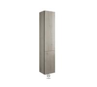 burgbad Badu Armoire haute, avec 1 porte, avec 1 bascule pour linge, hauteur 176cm, version gauche, HSIG035LF3696C0037G0196, HSIG035LF3696C0037G0196, Colorazione: Rovere decor Flanelle / Rovere decor