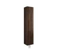 burgbad Badu Armoire haute, avec 2 portes, avec 1 tiroir intérieur, hauteur 176cm, version droite, HSIF035RF3699C0037G0196, HSIF035RF3699C0037G0196, Colorazione: Velluto decorativo in noce / Velluto d