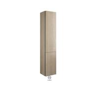 burgbad Badu Armoire haute, avec 2 portes, avec 1 tiroir intérieur, hauteur 176cm, version gauche, HSIF035LF3695C0037G0196, HSIF035LF3695C0037G0196, Colorazione: Rovere decoro Cashmere / Rovere decoro