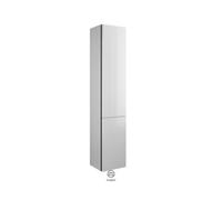burgbad Badu Armoire haute, avec 2 portes, hauteur 176cm, version droite, HSIE035RF3967C0037G0198, HSIE035RF3967C0037G0198, Colorazione: Grafite morbida opaca / Grafite morbida opaca, striscia della m