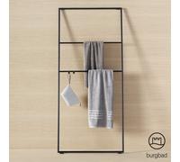 Burgbad Coco scaletta portasciugamani, HHRE001, Coco nero lucido [Accessori Bagno > Portasciugamani]