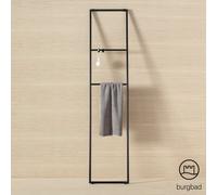 Burgbad Coco scaletta portasciugamani, HHRE003, Coco nero lucido [Accessori Bagno > Portasciugamani]