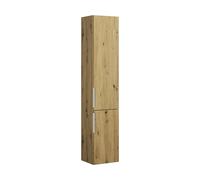 burgbad Eqio Armoire haute 2 portes, 1 tiroir intérieur, charnières à droite, 1760x350x320mm, HSBA035RF5662G0146, HSBA035RF5662G0146, Colorazione: Decoro urbano in rovere / Decoro urbano in rovere, ma