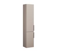 burgbad Eqio Armoire haute 2 portes, 1 tiroir intérieur, charnières à gauche, 1760x350x320mm, HSBA035LF6583G0252, HSBA035LF6583G0252, Colorazione: Grigio chiaro opaco / Grigio chiaro opaco, maniglia n