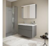 Burgbad Eqio mobile con doppio lavabo, con armadietto a specchio, SFAO103F6584C0001G0146CH, Eqio [Mobili da Bagno > Set Mobili da Bagno]
