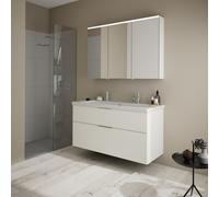 Burgbad Eqio mobile con doppio lavabo, con armadietto a specchio, SFAO123LF2009C0001G0146, Eqio [Mobili da Bagno > Set Mobili da Bagno]