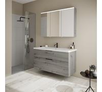 Burgbad Eqio mobile con lavabo, con armadietto a specchio, SFAN123LF6015C0001G0200CH, Eqio [Mobili da Bagno > Set Mobili da Bagno]