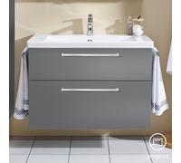 Burgbad Eqio mobile con lavabo in ceramica integrato, 2 scomparti estraibili, SEYQ093F2010C0001P95, Eqio [Mobili da Bagno > Mobili con Lavabo Integrato]