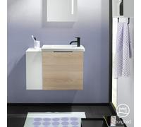 Burgbad Eqio mobile con lavabo in ceramica integrato, SFPF071LF3180C0001G0200, Eqio [Mobili da Bagno > Mobile con Lavamani]